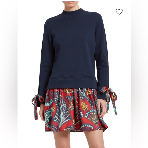 LaDouble J Dresses & Skirts - NWT DoubleJ Mixed media sweatshirt Sweater